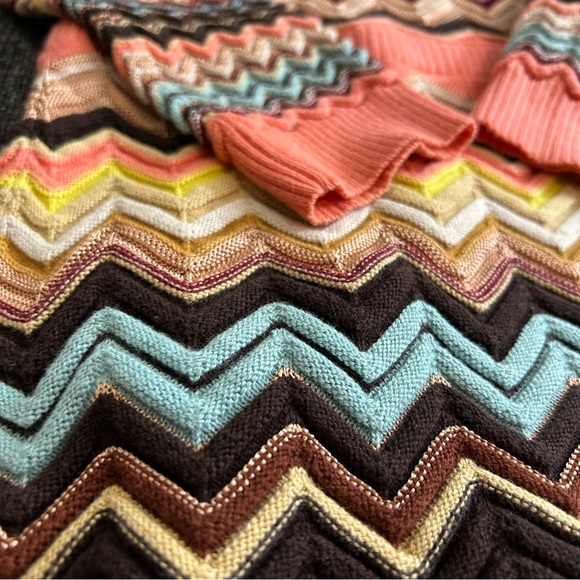 Missoni for Target Chevron Knit Tunic Zip Hooded Sweater Jacket Kids Size XL - Picture 9 of 9